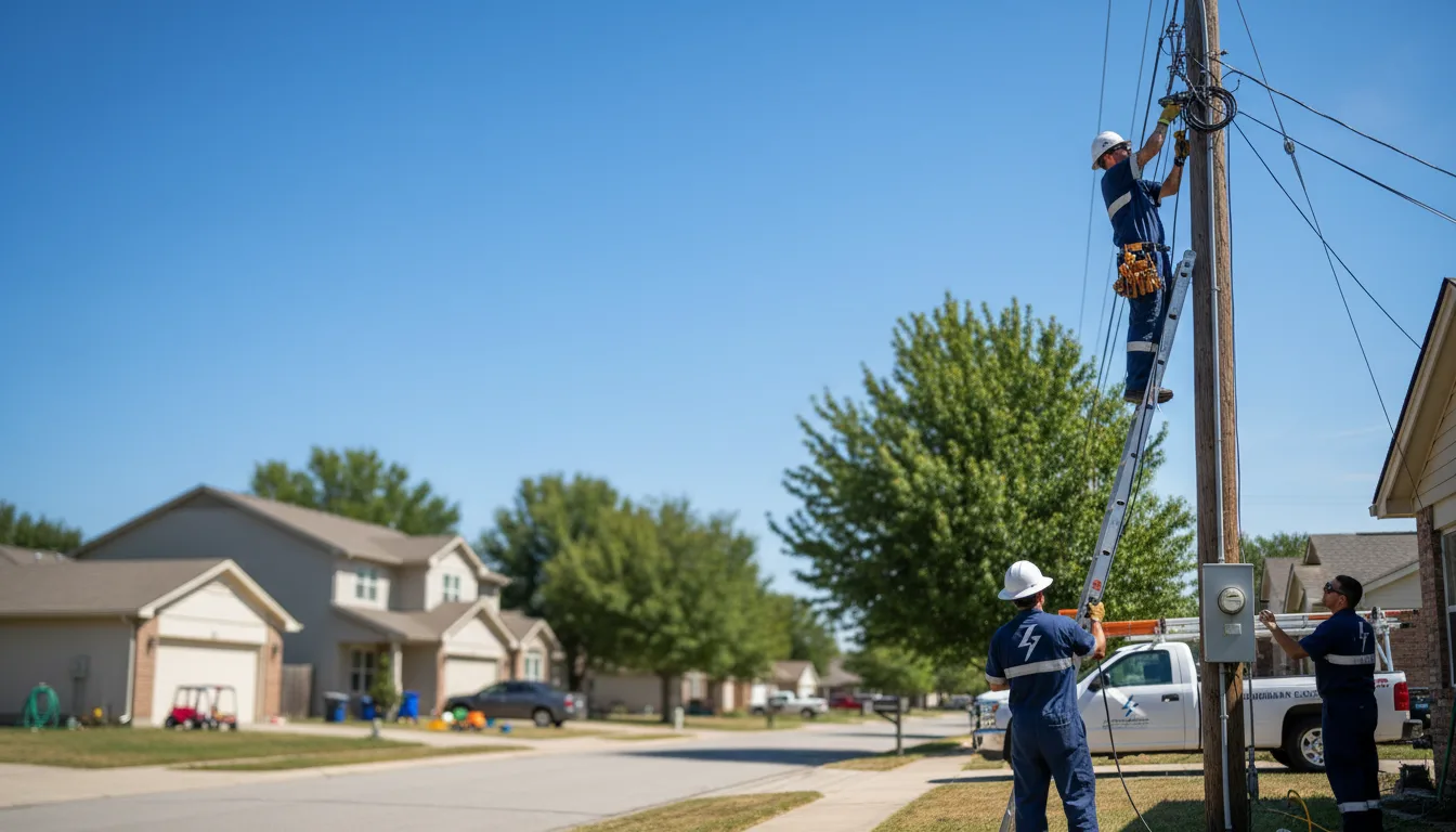 Residential electrician providing installation services in Maineville, OH